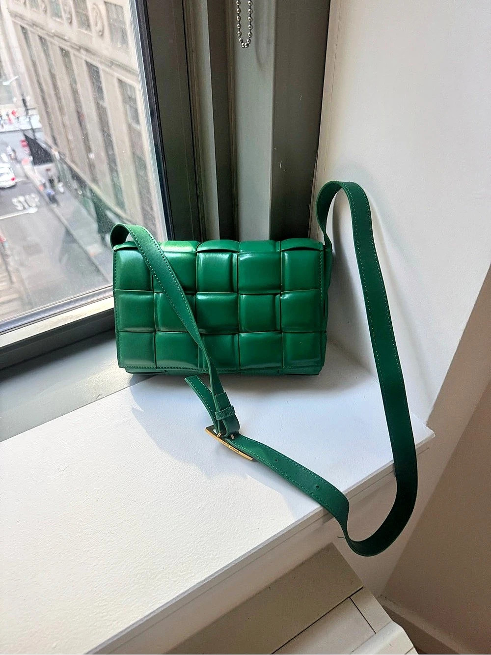 Bottega Veneta Padded Cassette Bag Green Crossbody